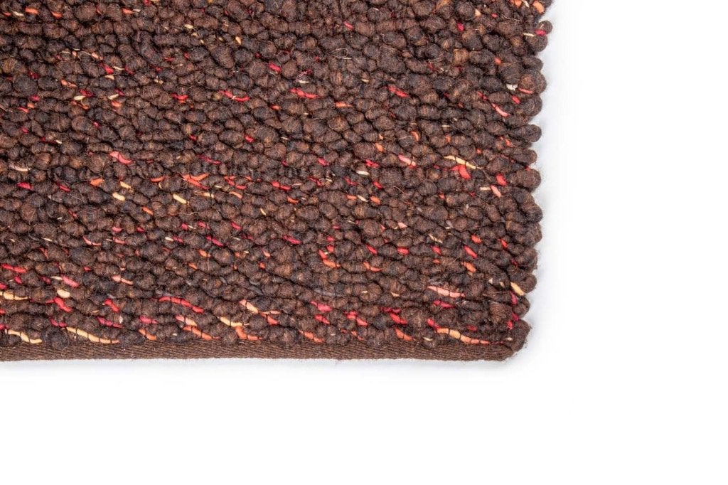 Vloerkleed /Karpet Brinker Modena Brown Anthracite 200x300cm, Bruin, Wol, Ophalen of Verzenden, 200 cm of meer