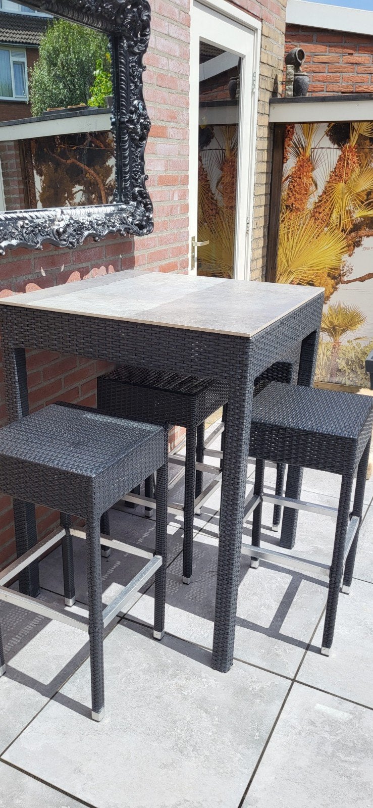 Tuinset/bar set, Tuin en Terras, Tuinsets en Loungesets, Ophalen, Gebruikt