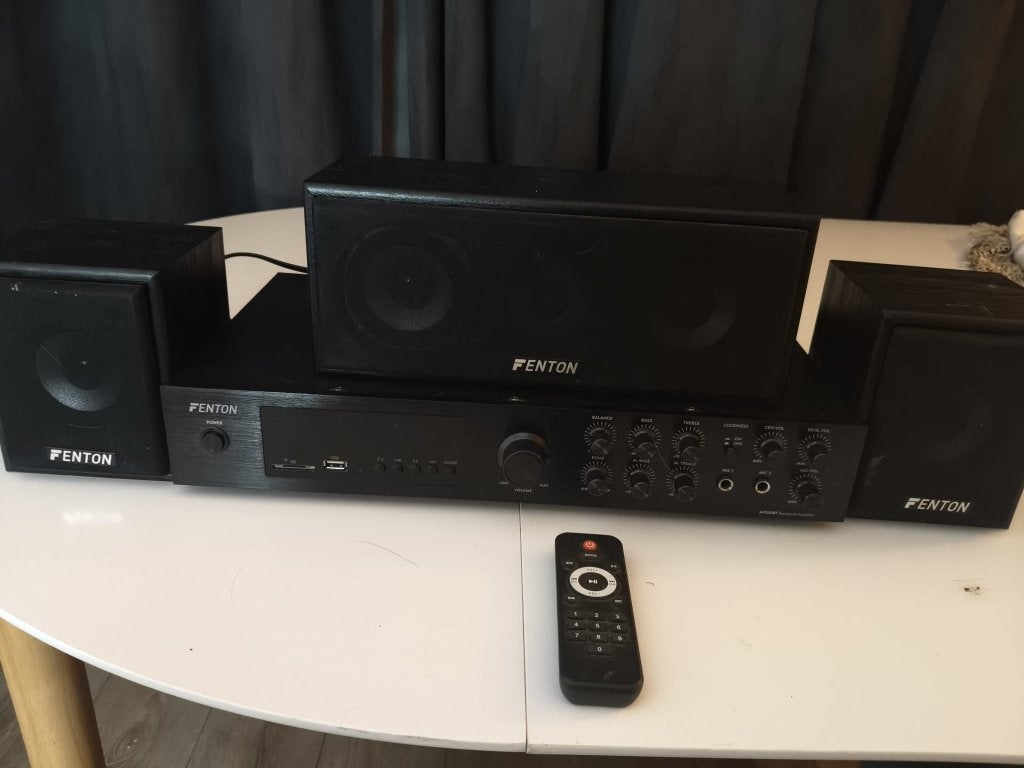 Fenton home cinema set 5.1 - AV550BT 5.1 versterker, Audio, Tv en Foto, Overige merken, Gebruikt, 70 watt of meer, Ophalen of Verzenden