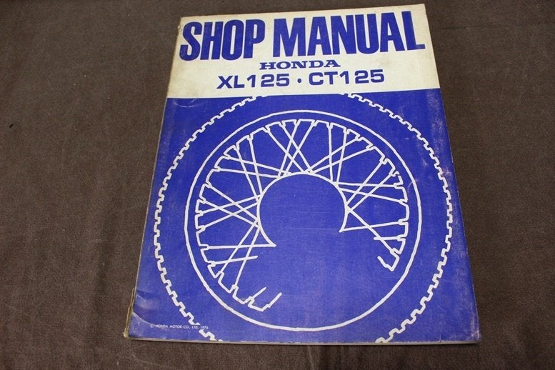 Honda XL125 CL125 1976 motorcycle shop manual handboek, Motoren, Ophalen of Verzenden, Honda