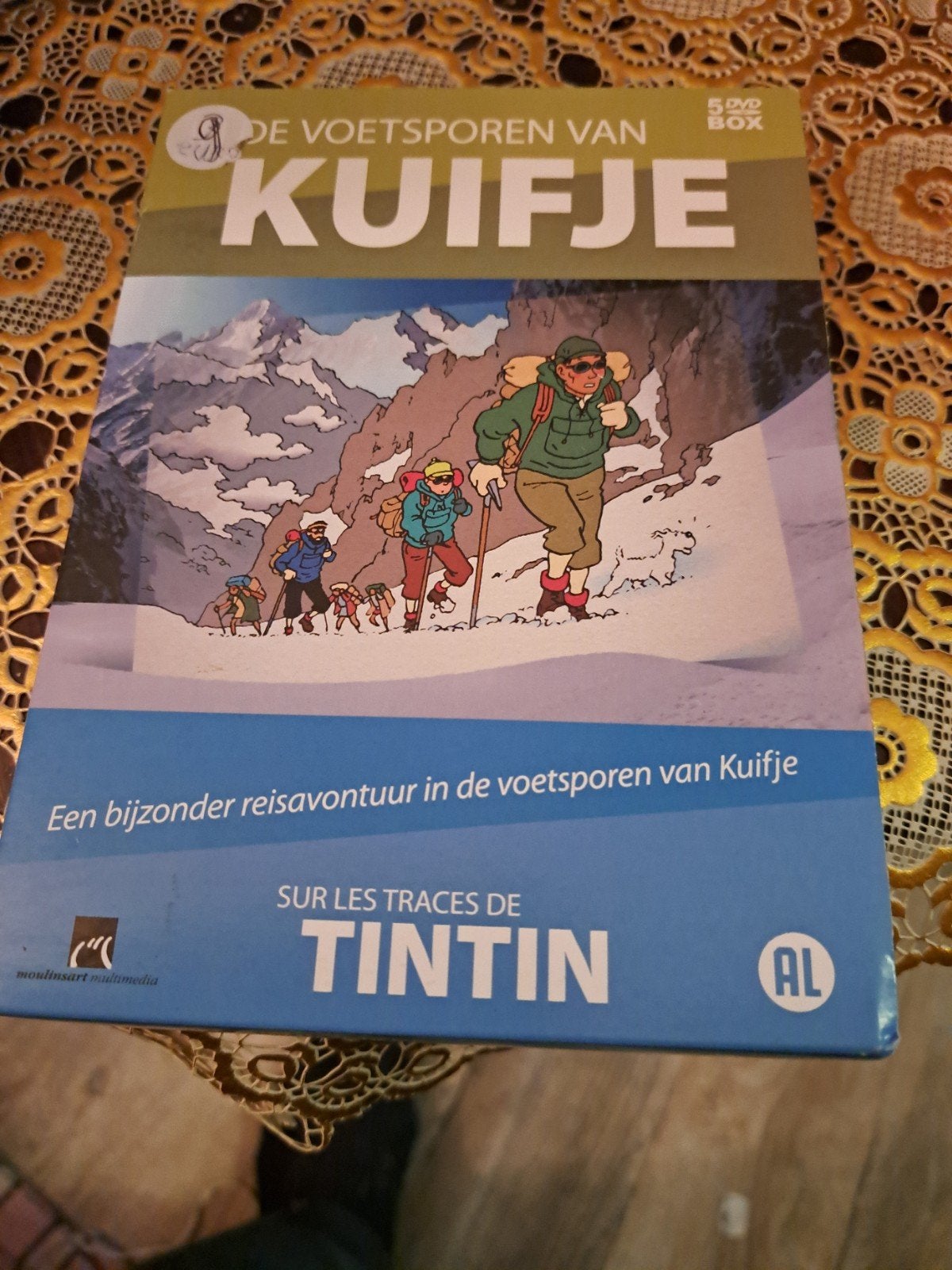 De Voetsporen van Kuifje - 5 DVD Box, Alle leeftijden, Zo goed als nieuw, Inclusief doosje, Ophalen of Verzenden