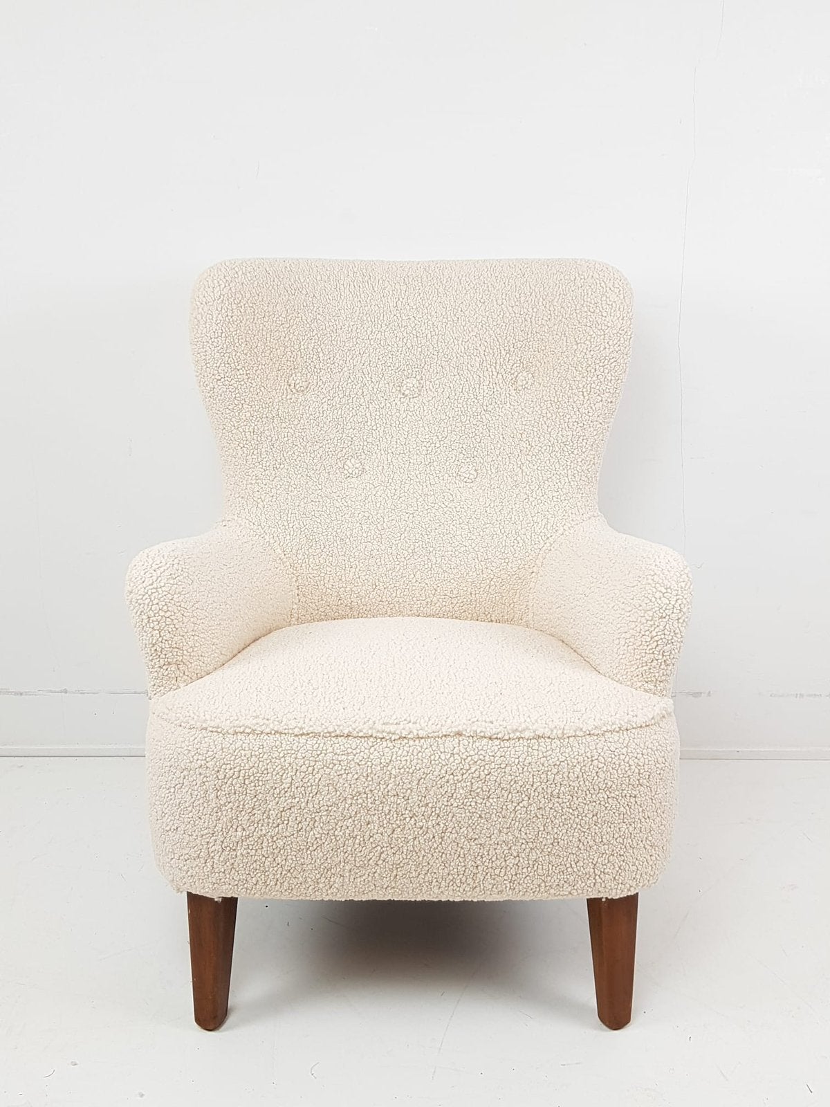 Vintage Artifort Theo Ruth heren fauteuil teddy nieuwe stof, Ophalen of Verzenden, Zo goed als nieuw, 75 tot 100 cm, Stof