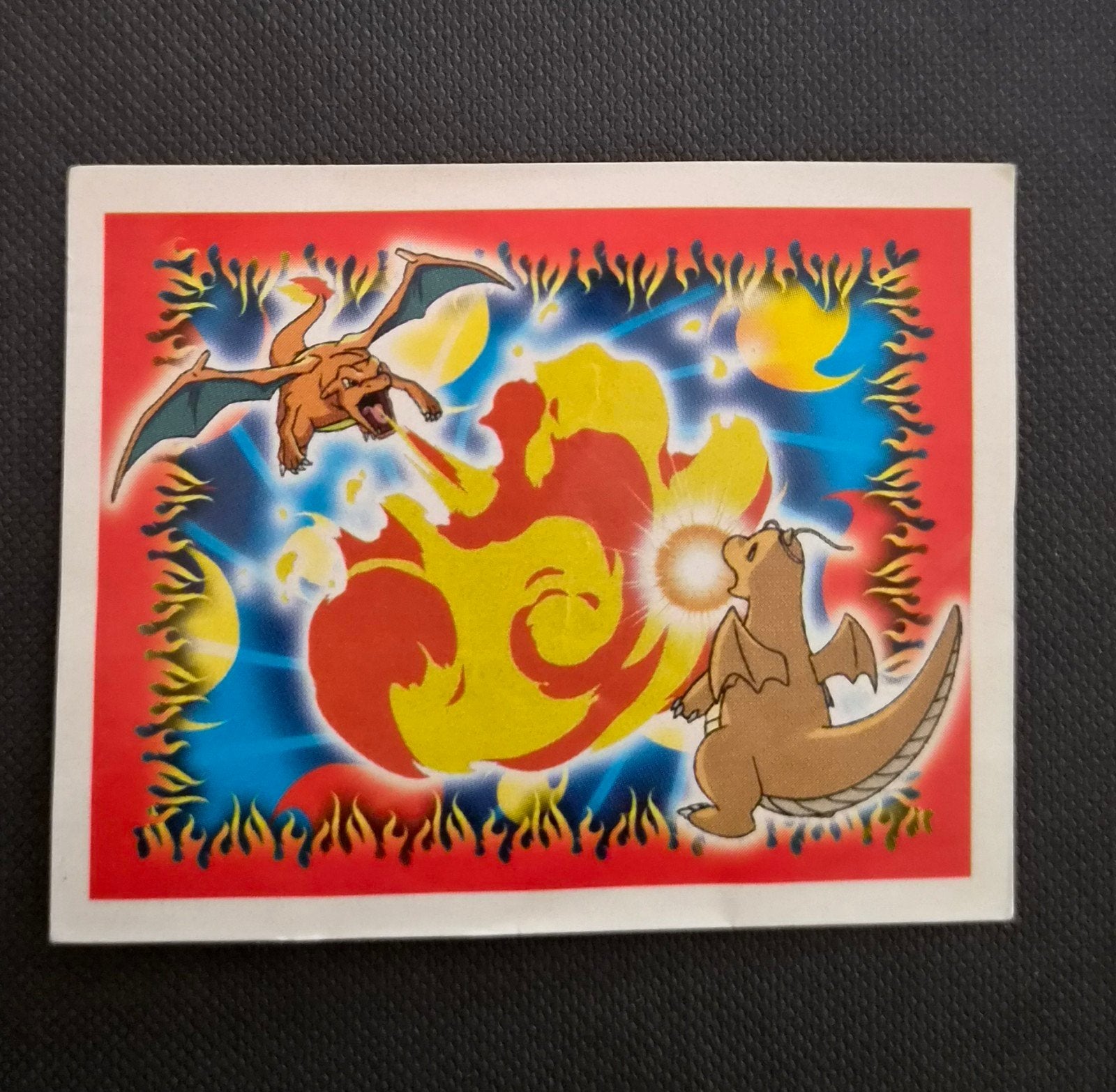 Pokemon Merlin Topps Serie 4 Charizard vs Dragonite#G, Ophalen of Verzenden