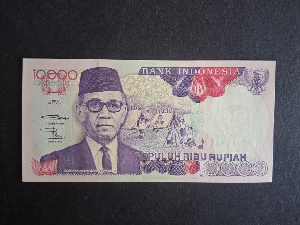 10.000 rupiah Indonesië unc REPLACEMENT 1992/96, Ophalen of Verzenden, Zuidoost-Azië, Los biljet