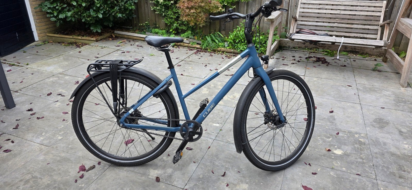 Lichtgewicht blauwe Cube fiets in goede staat., Fietsen en Brommers, Versnellingen, Zo goed als nieuw, 50 tot 53 cm, Schijfrem