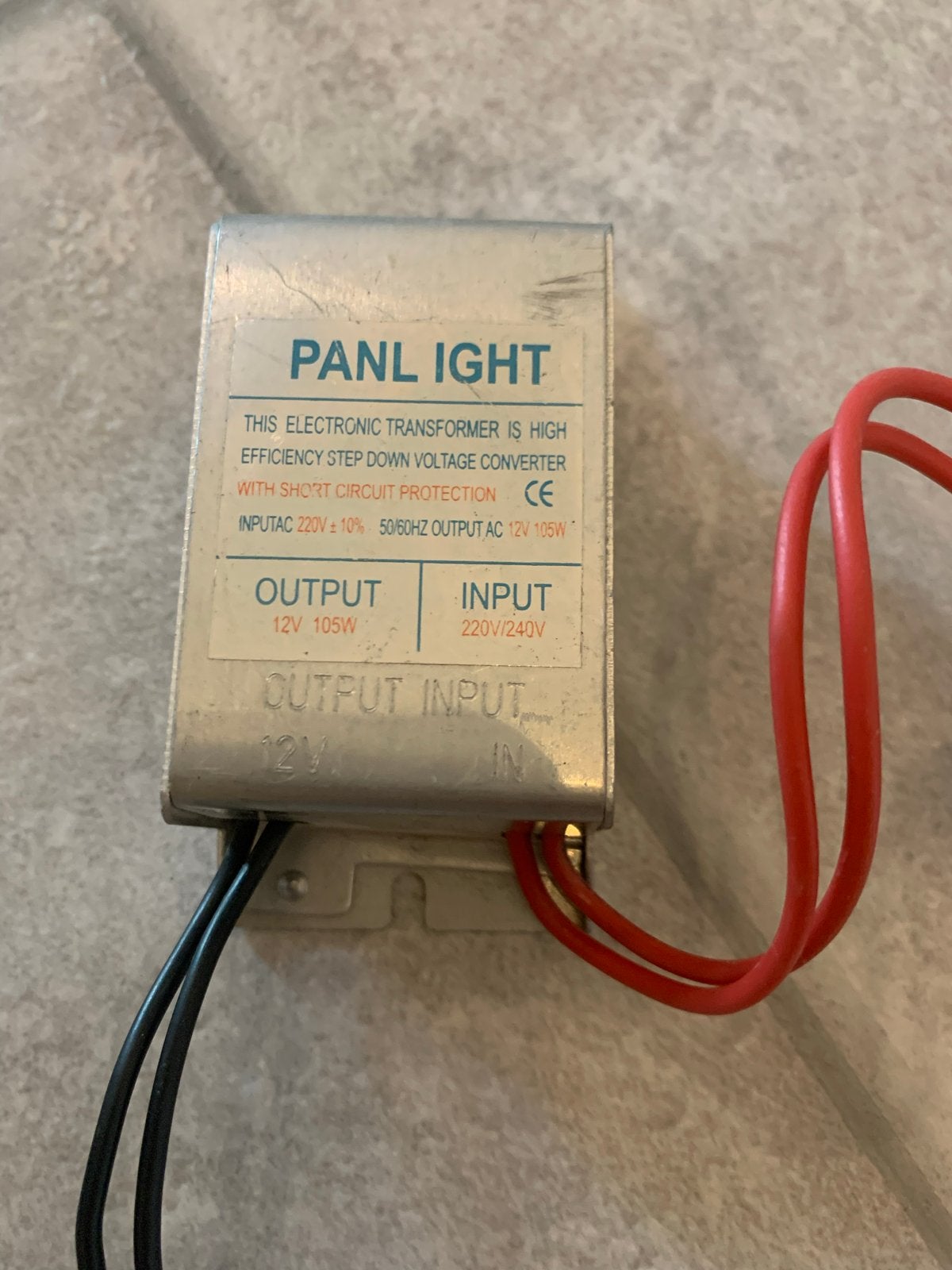 Gebruikte Panl Ight Elektronische Transformator 12V 105W, Ophalen, Gebruikt, Overige merken, Omvormer