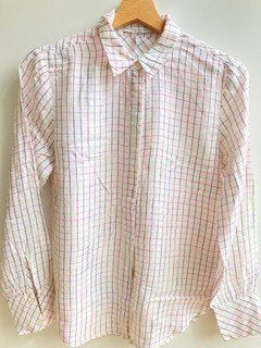 Blouse, bloesje met ruitjes van Scotch & Soda mt. 158, Meisje, Overhemd of Blouse, Ophalen of Verzenden, Zo goed als nieuw