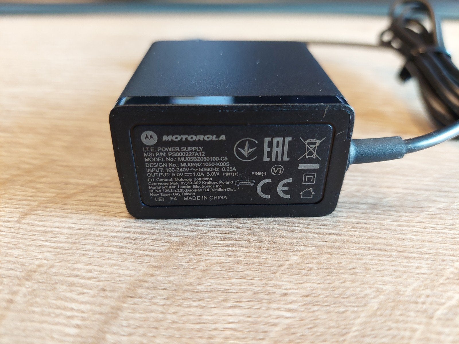 Motorola Portofoon Voeding voor o.a SL1600, Ophalen of Verzenden, Nieuw