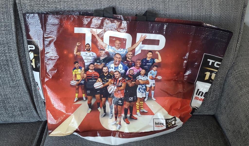 Top 14 rugby shopper Frankrijk France inter marché, Sport en Fitness, Ophalen of Verzenden