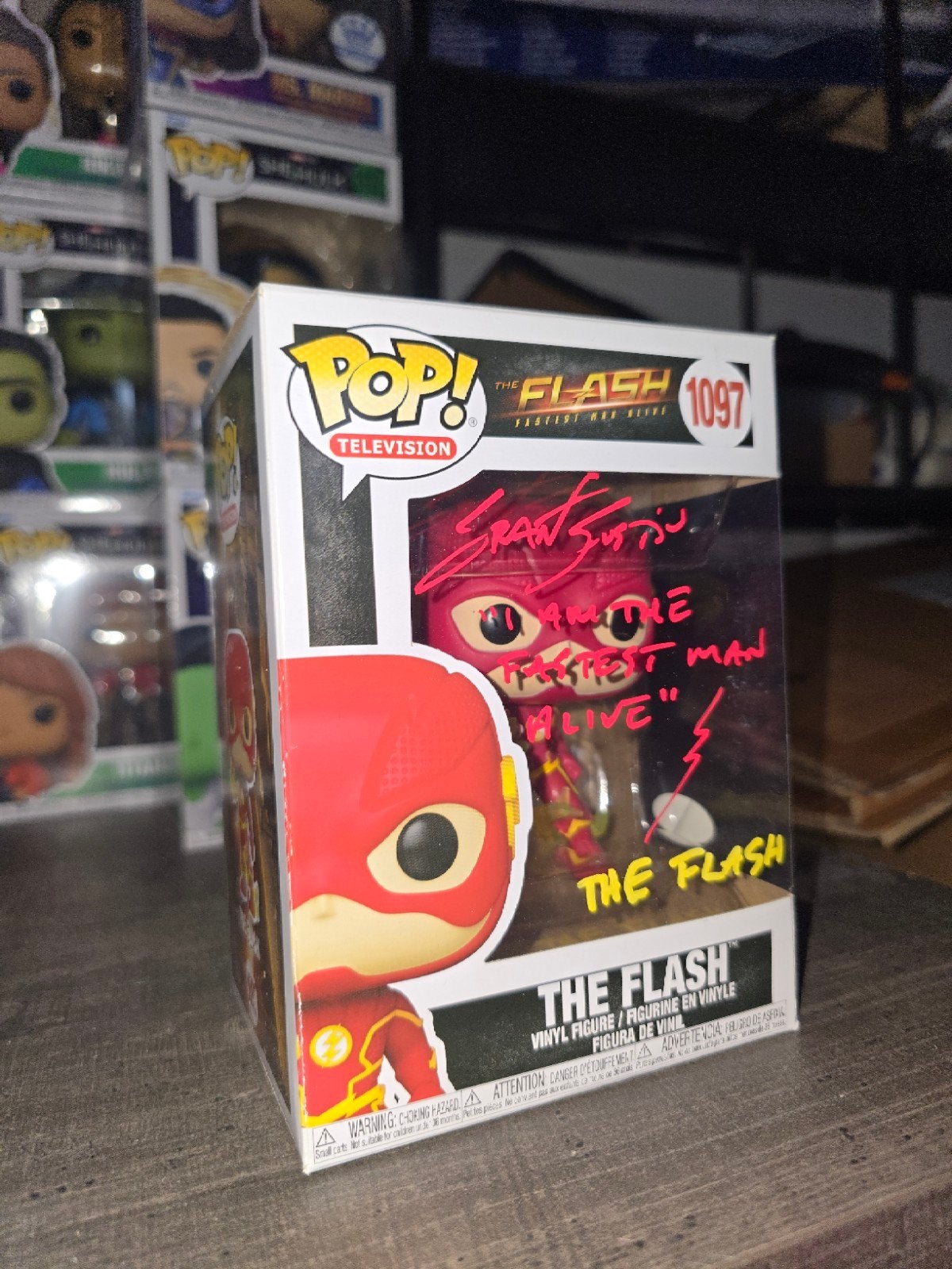 The Flash Funko Pop gesigneerd door Grant Gustin, Verzenden, Zo goed als nieuw