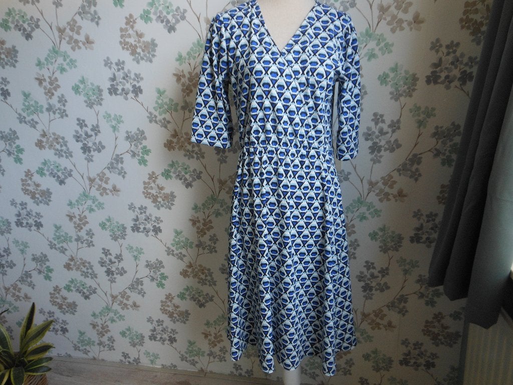 Mooie MISS E jurk, Kleding | Dames, Blauw, Ophalen of Verzenden, Zo goed als nieuw, Maat 36 (S)
