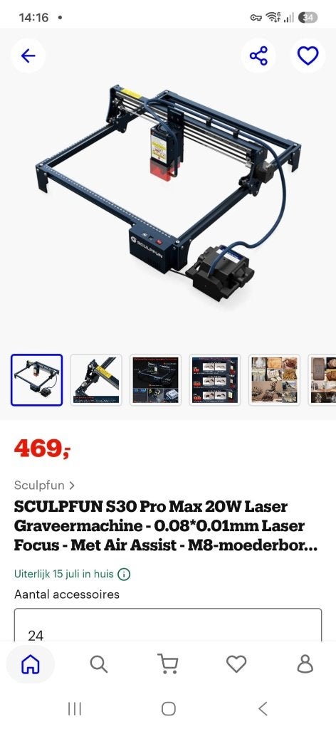 laser graveer machine promax, Nieuw, Ophalen of Verzenden, Overige materialen, Machine