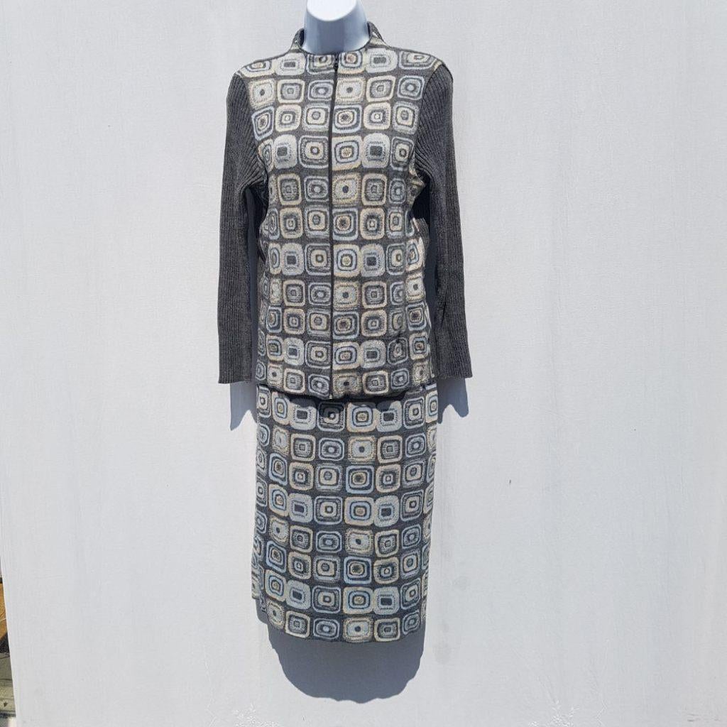 Mooie setje, rok en vest. 38% wol. Mt S Merk Gispa, Maat 38/40 (M), ., Zwart, Ophalen of Verzenden