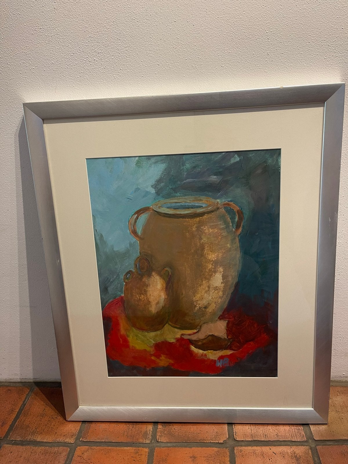 schilderij 'Keulse pot' 75-90 cm door Herma Borsboom, Ophalen, Acrylverf, Doek, Stilleven