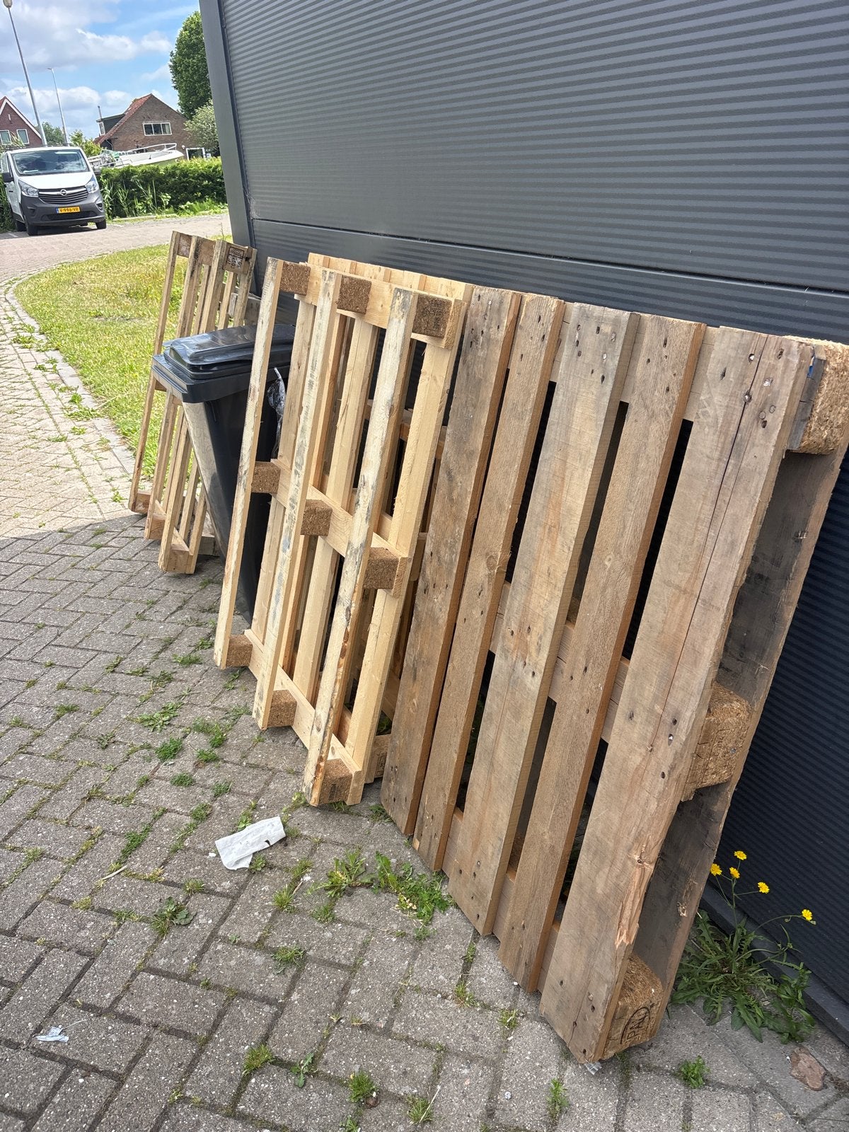 pallets, Doe-het-zelf en Verbouw, Hout en Planken, Gebruikt, 25 tot 50 mm, Ophalen of Verzenden, 200 tot 250 cm
