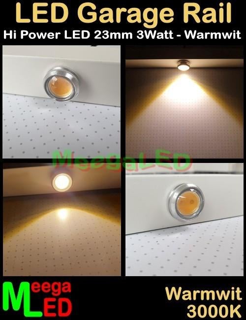 LEDgaragerail LEDrail tot 320cm met Hi Power LED, Ophalen of Verzenden, Nieuw, LED garagedeur verlichting