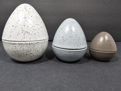 IKEA RÅDFRÅGA Decoratie Eieren – Set van 3, Ophalen of Verzenden, Zo goed als nieuw, Rond