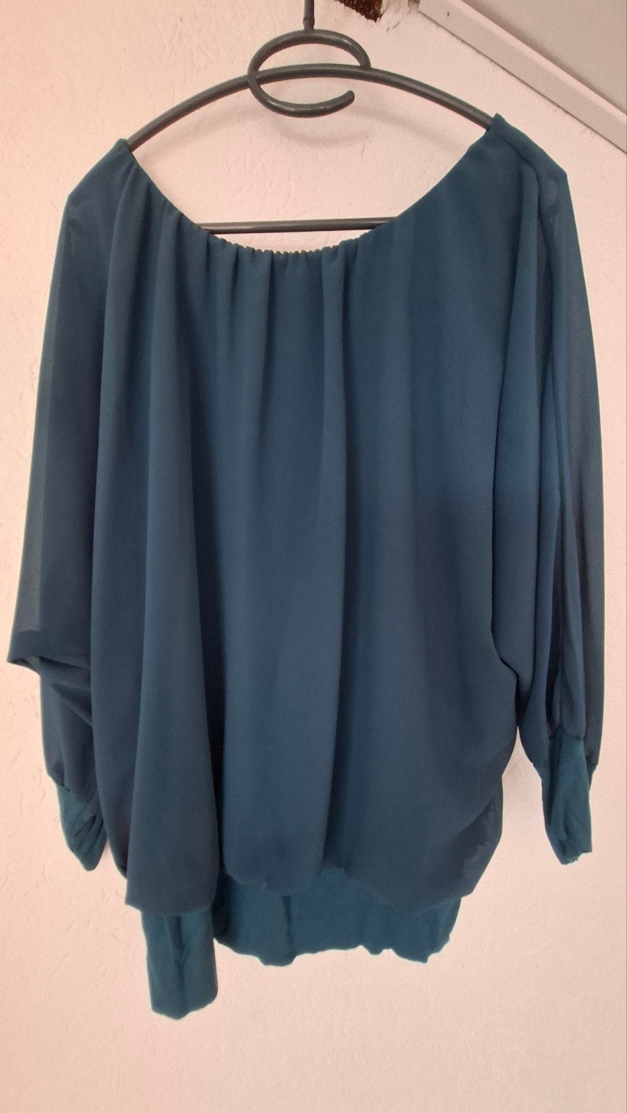 Dames Tuniek Turquoise, Ophalen, Zo goed als nieuw, Maat 46/48 (XL) of groter, Blauw
