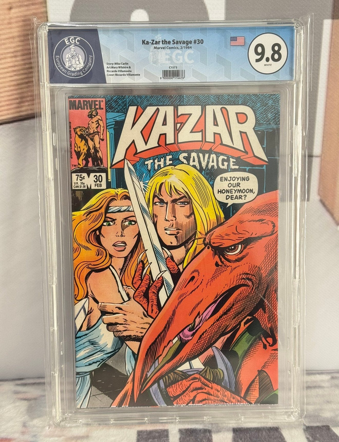 Grade 9.8 Ka-Zar the Savage #30 Marvel Comics 1984 comic, Eén comic, Amerika, Ophalen of Verzenden, Zo goed als nieuw