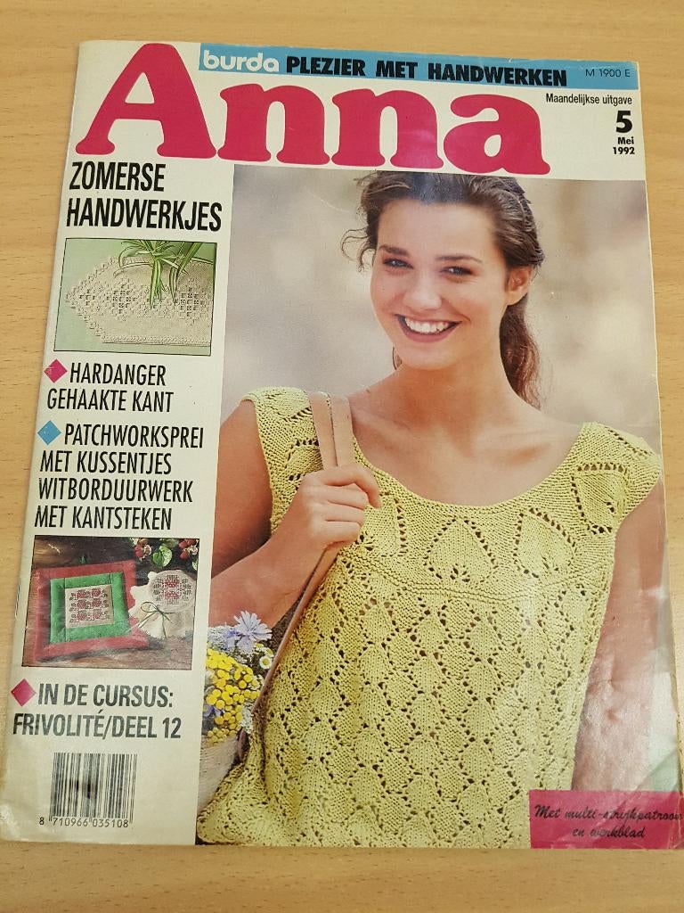 Anna.                Mei 1992.            Hardanger., Ophalen of Verzenden, 1980 tot heden, Nederland, Tijdschrift