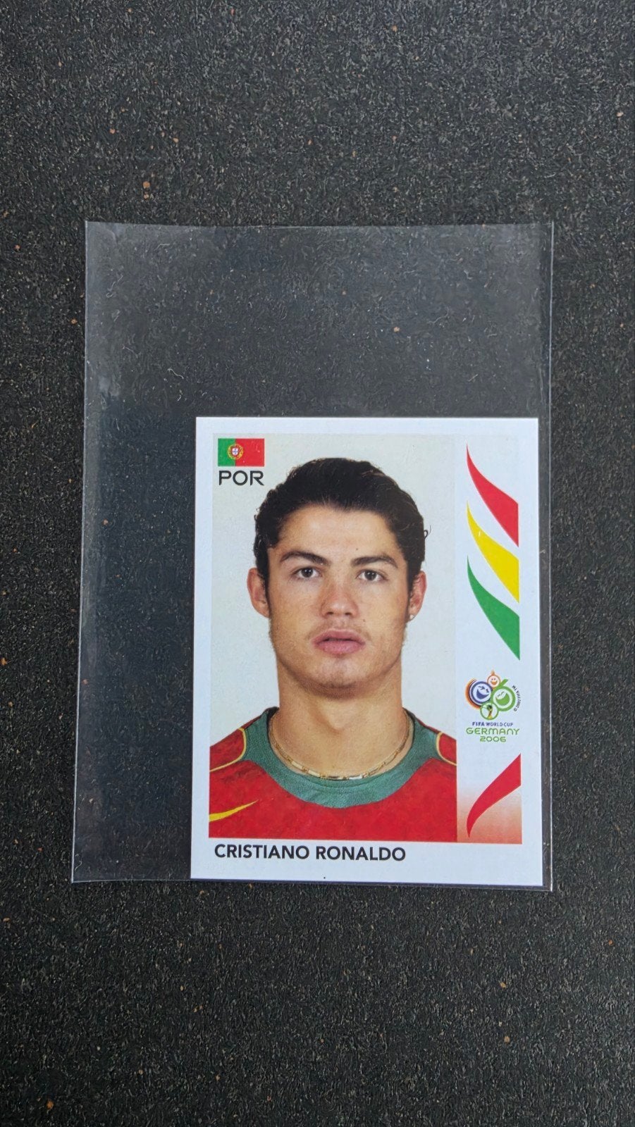 Panini sticker WK 2006 Cristiano Ronaldo nr 298, Ophalen of Verzenden, Zo goed als nieuw, Buitenlandse clubs, Poster, Plaatje of Sticker