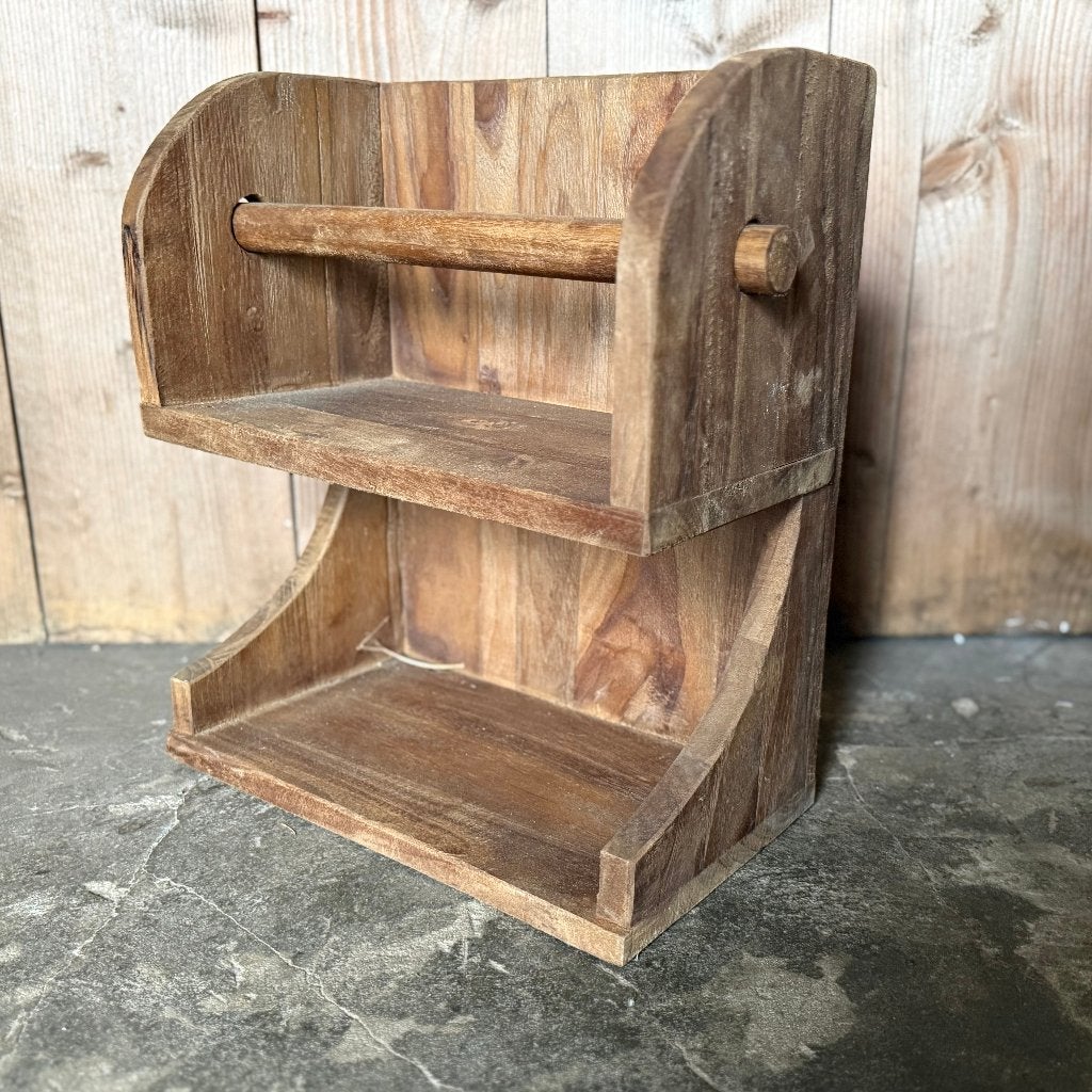 Landelijke houten gruttersbak met keukenrolhouder, Huis en Inrichting, Overige typen, -, 'n Mös 4, 7678 WC Geesteren, Nieuw