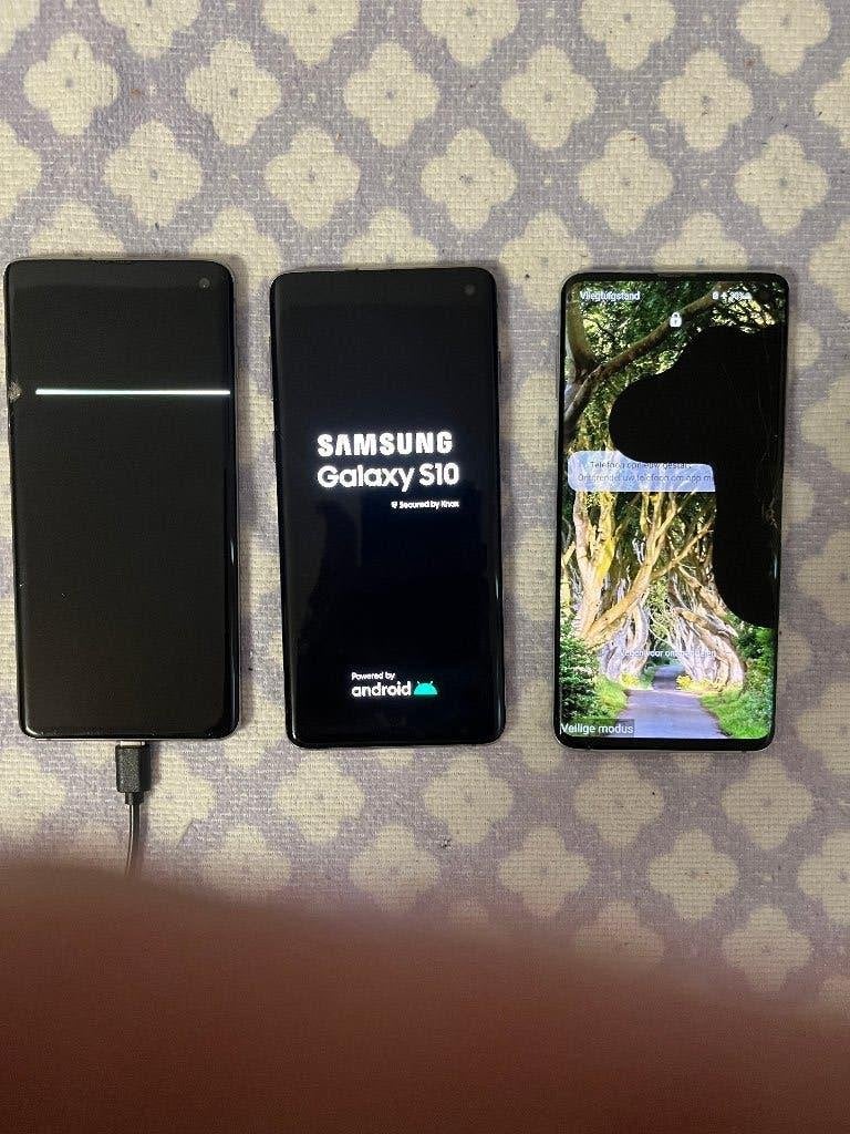 Samsung Galaxy S10 telefoon 3 stuks defect, Zwart, Ophalen of Verzenden, Niet werkend, Galaxy S10