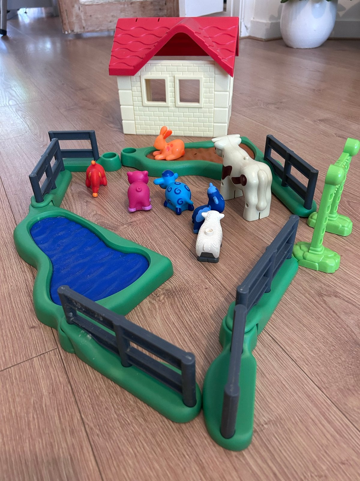 Boerderij speelset met huisje en dieren, Ophalen, Gebruikt, Jongen of Meisje