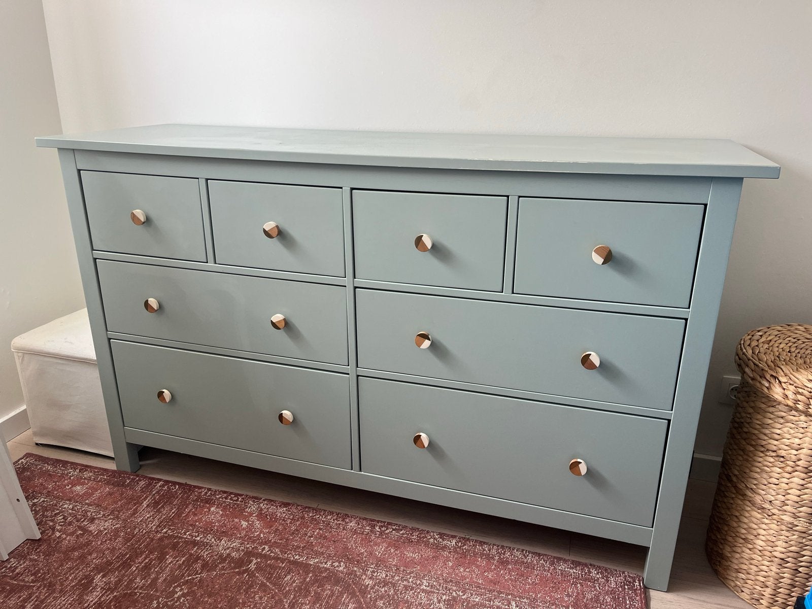 IKEA Hemnes massiefhouten ladekast / commode 8 lades, Ophalen, Gebruikt, 5 laden of meer, 150 tot 200 cm