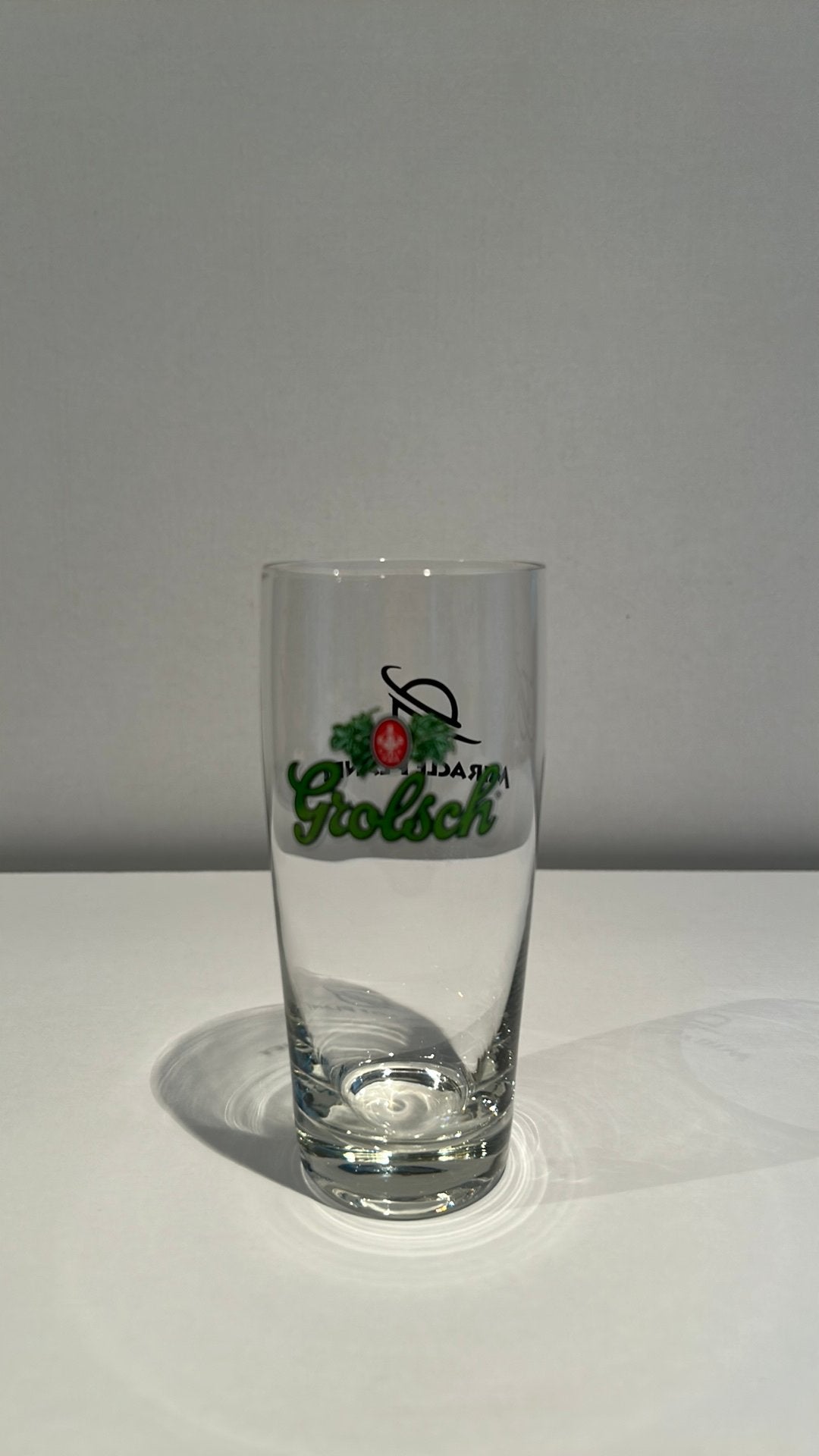 Grolsch glas ‘Miracle Planet’, Ophalen, Zo goed als nieuw, Bierglas