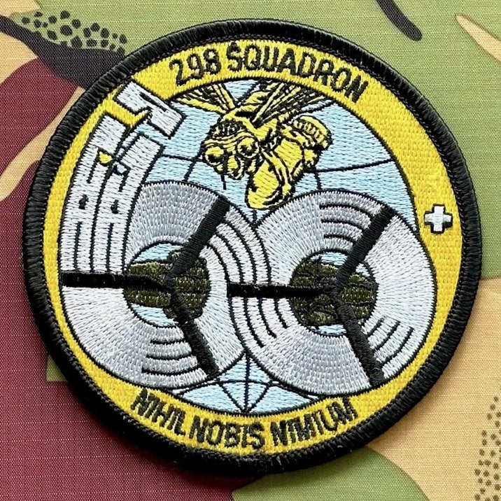 Patch RNLAF 298 SQN 60 jaar, Verzamelen, Verzenden, Luchtmacht, Nederland, Embleem of Badge
