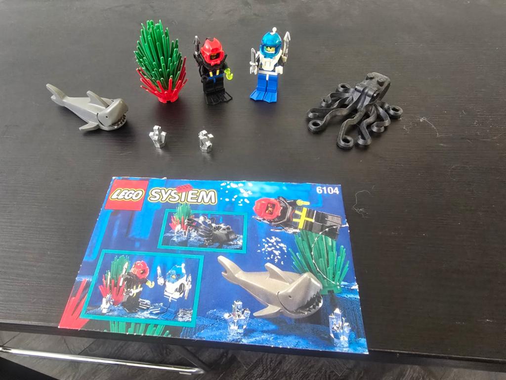 Lego System Aquazone Aquanauts 6104 - Complete set met haai, Kinderen en Baby's, Speelgoed | Duplo en Lego, Gebruikt, Lego, Complete set