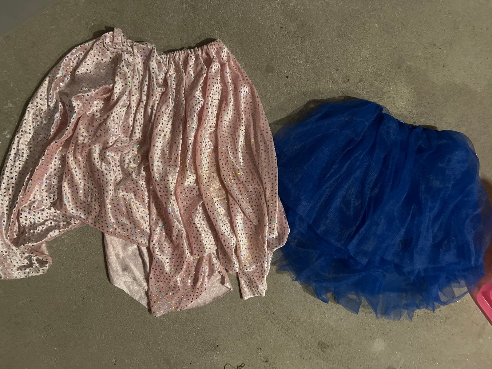 Verkleed-carnavalskleding muis, skelet, jurk, roze/blauwe r, Ophalen, Gebruikt, Pak of Jurk