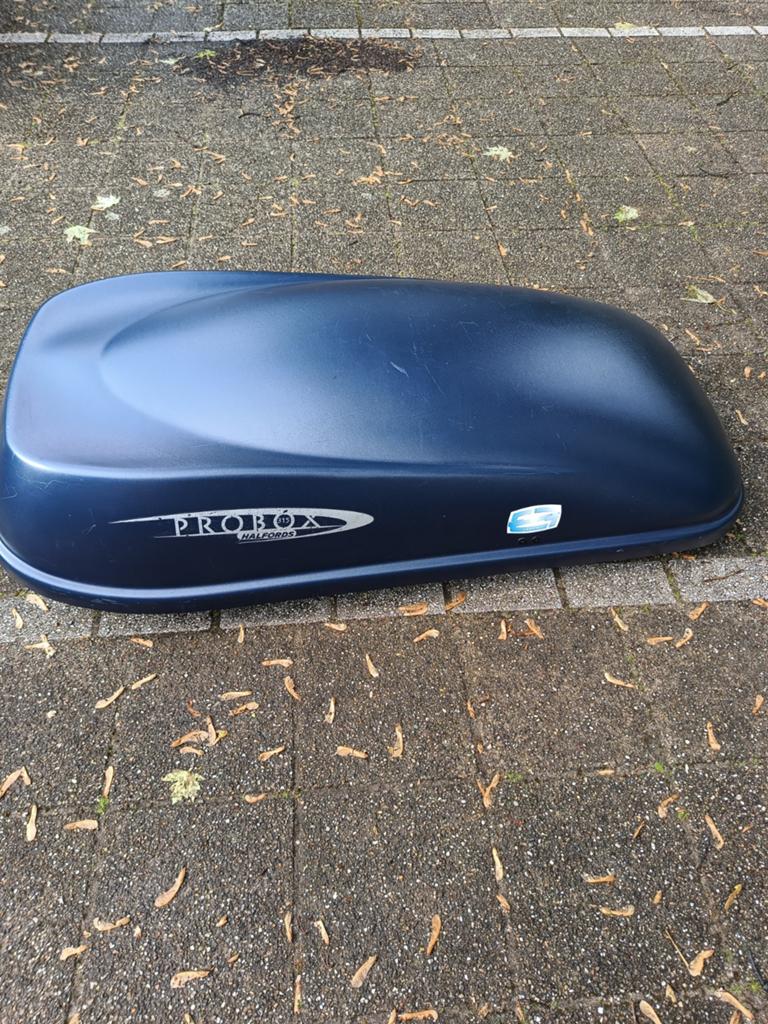 Probox Halfords Dakkoffer - Blauw 150 75 40 afmeting, Auto diversen, Dakkoffers, Ophalen of Verzenden