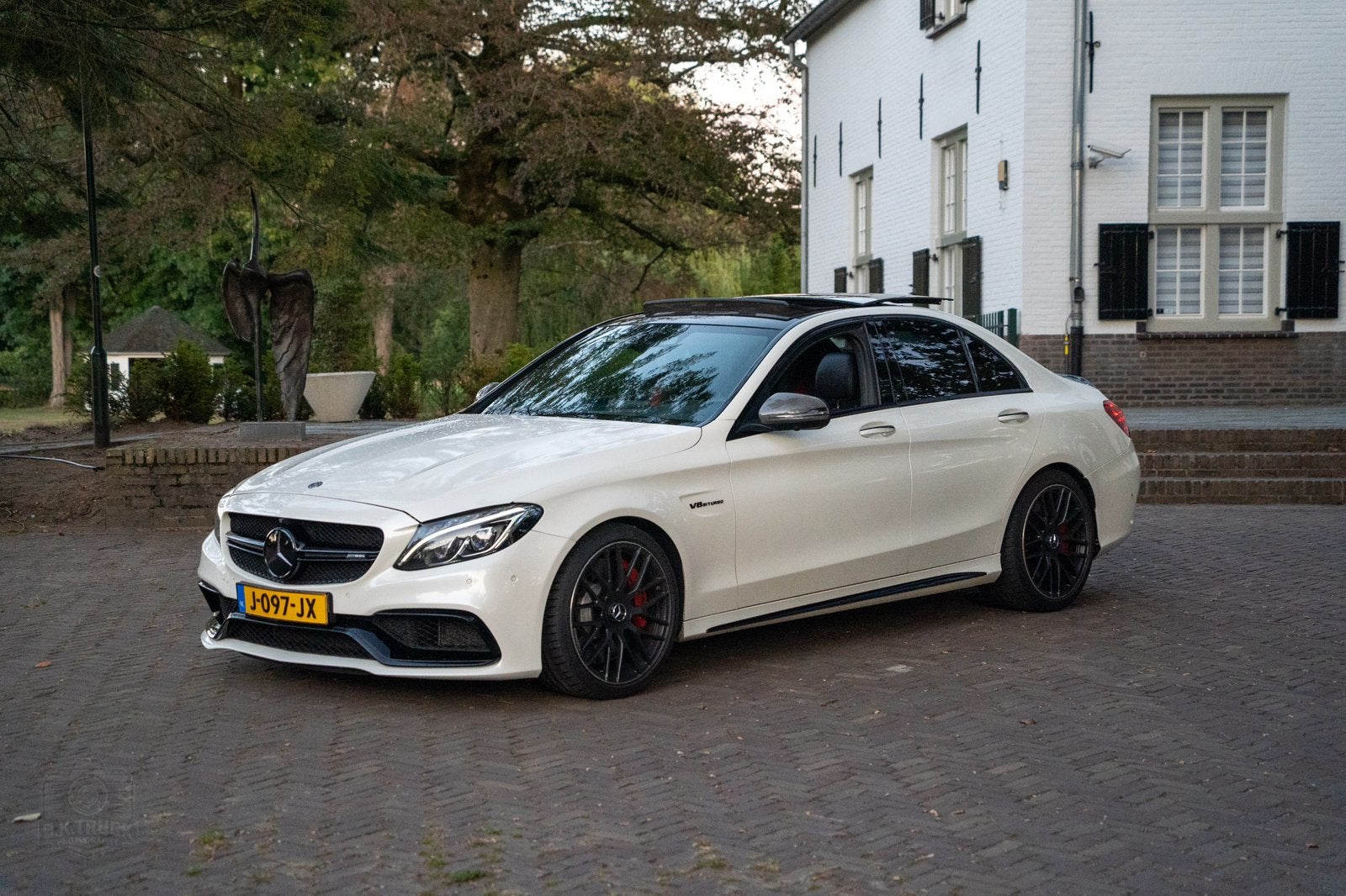 Mercedes-Benz C-Klasse C63s 4.0  2017 parlemoer wit, Automaat, Achterwielaandrijving, 8 cilinders, 510 pk