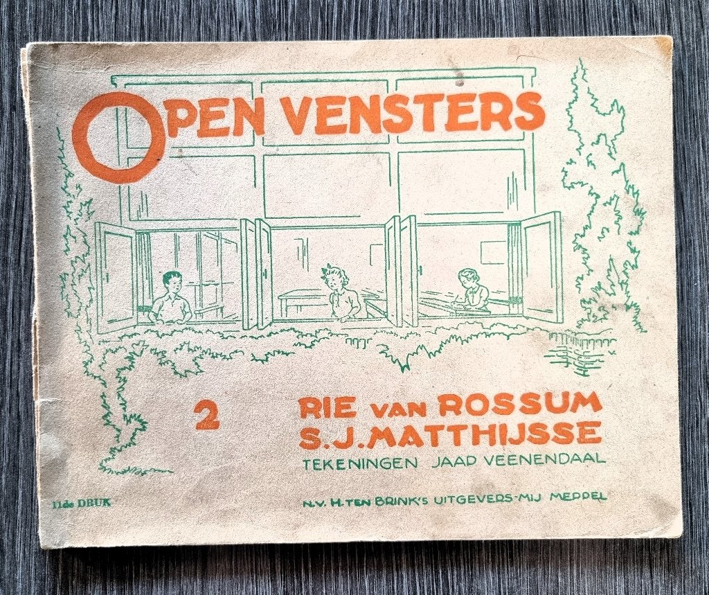 Open Vensters 11e druk, Ophalen of Verzenden, Zo goed als nieuw, Rie van Rossum & S.J. Matthijsse, Plaatjesalbum