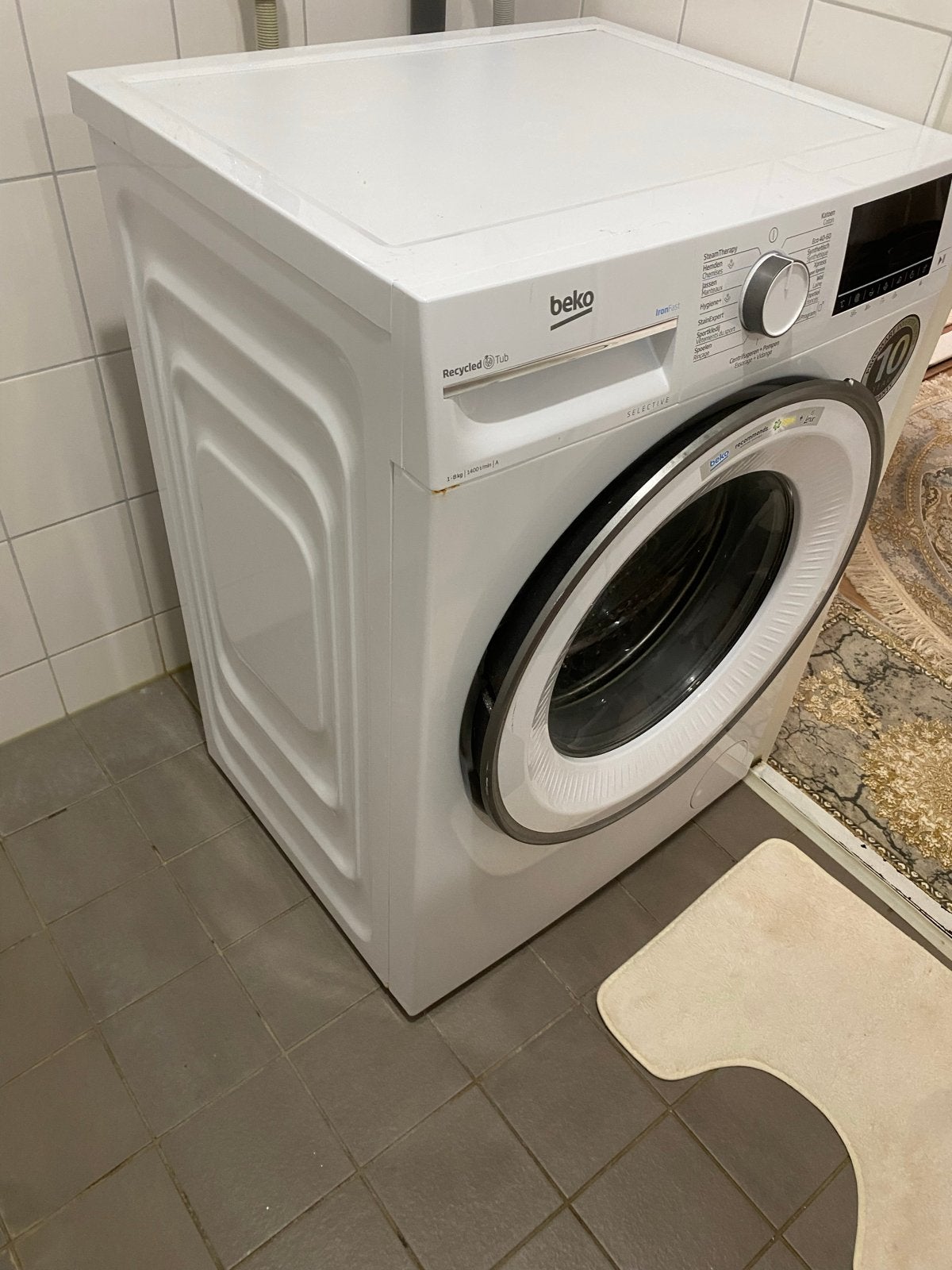 Beko wasmachine met defecte afvoerpomp - gratis af te halen, Witgoed en Apparatuur, Wasmachines, Ophalen, 1200 tot 1600 toeren
