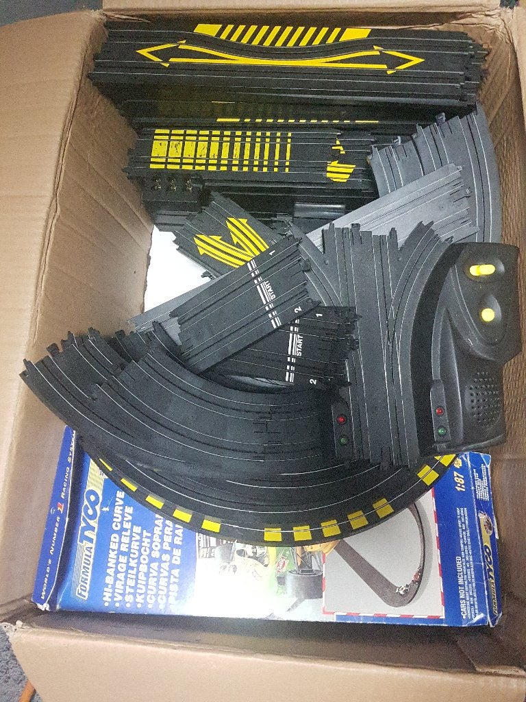 Tyco racebaan of losse baanstukken, Ophalen, Tyco, Elektrisch, Met looping