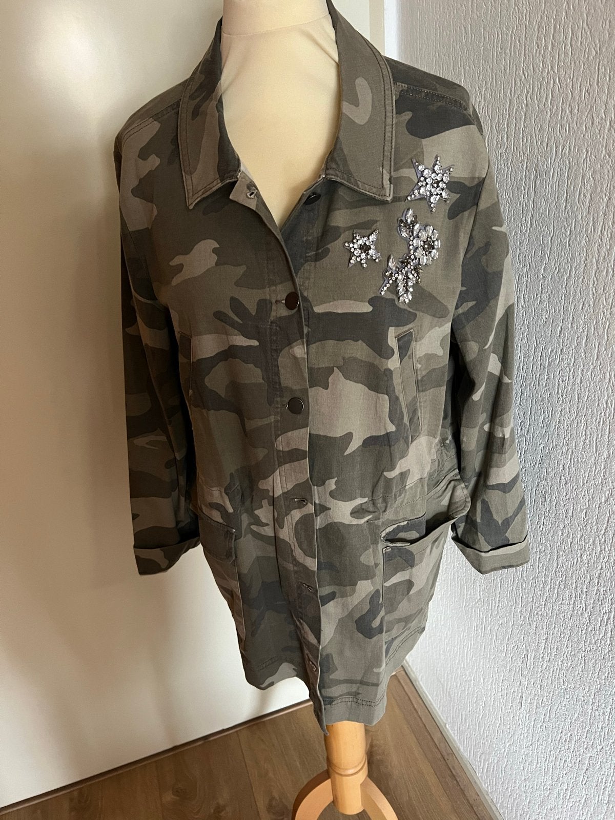 Persona by Marina Rinaldi camouflage jasje maat 44, Kleding | Dames, Ophalen of Verzenden, Gedragen, Maat 42/44 (L), Groen