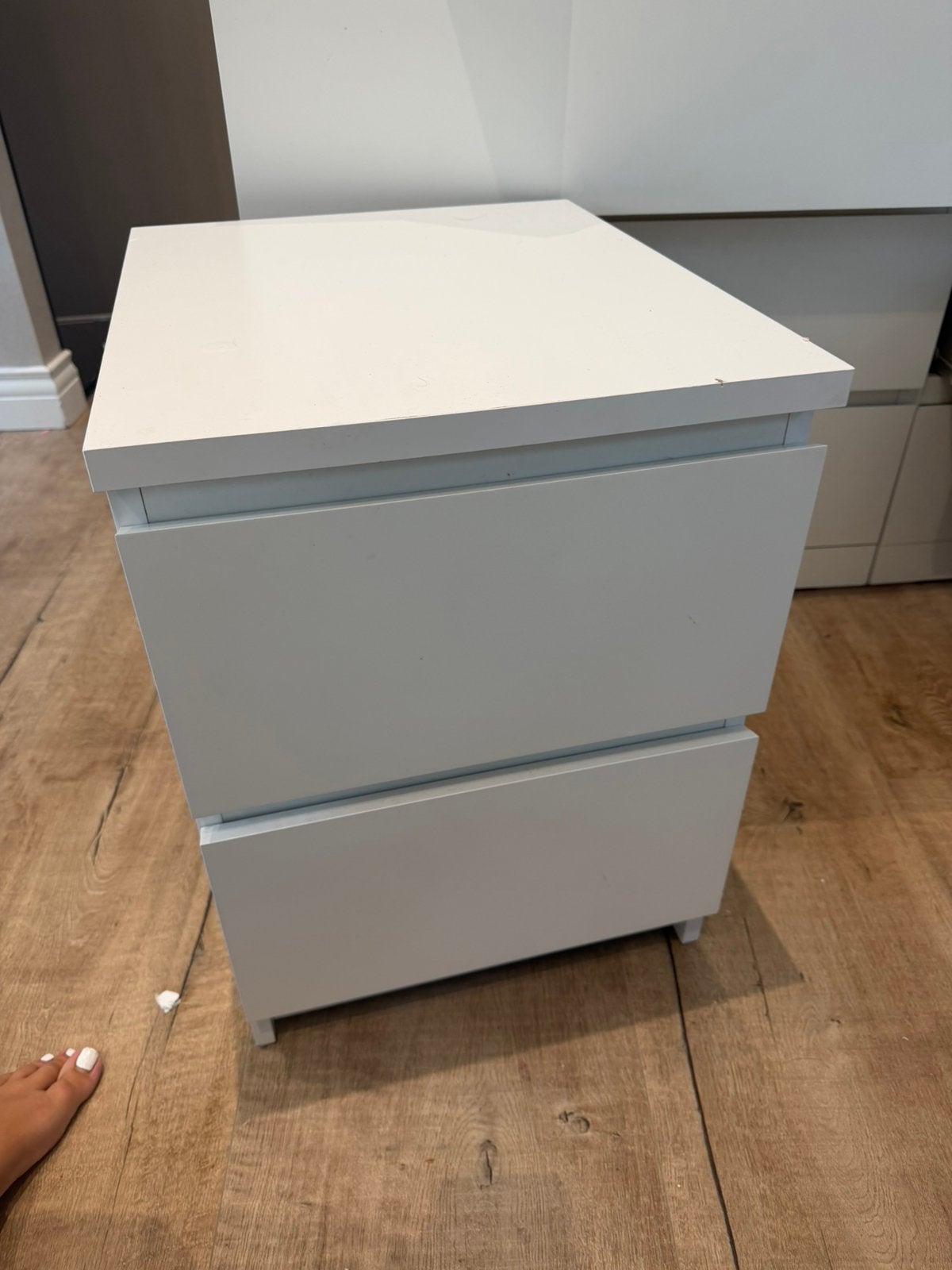 Malm nachtkastjes, Ophalen of Verzenden, Zo goed als nieuw, Minder dan 45 cm, Minder dan 55 cm