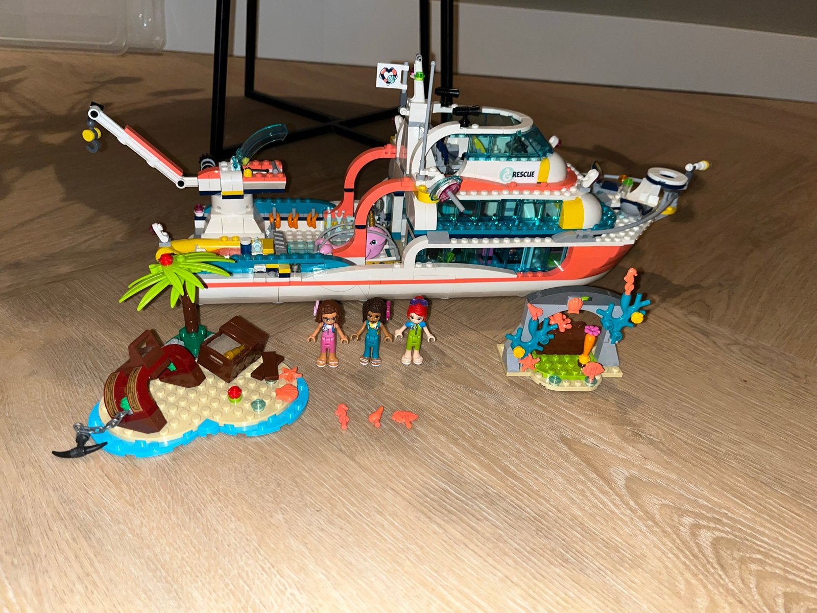 Lego Friends Reddingsboot (41381) compleet met boekje, Ophalen, Lego, Friends, Zo goed als nieuw