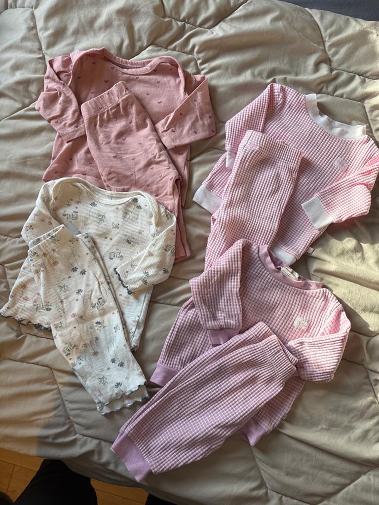 Baby pyjama’s mt 56 (2x feetje 2x prenatal), Ophalen of Verzenden, Gebruikt, Meisje, Nacht- of Onderkleding