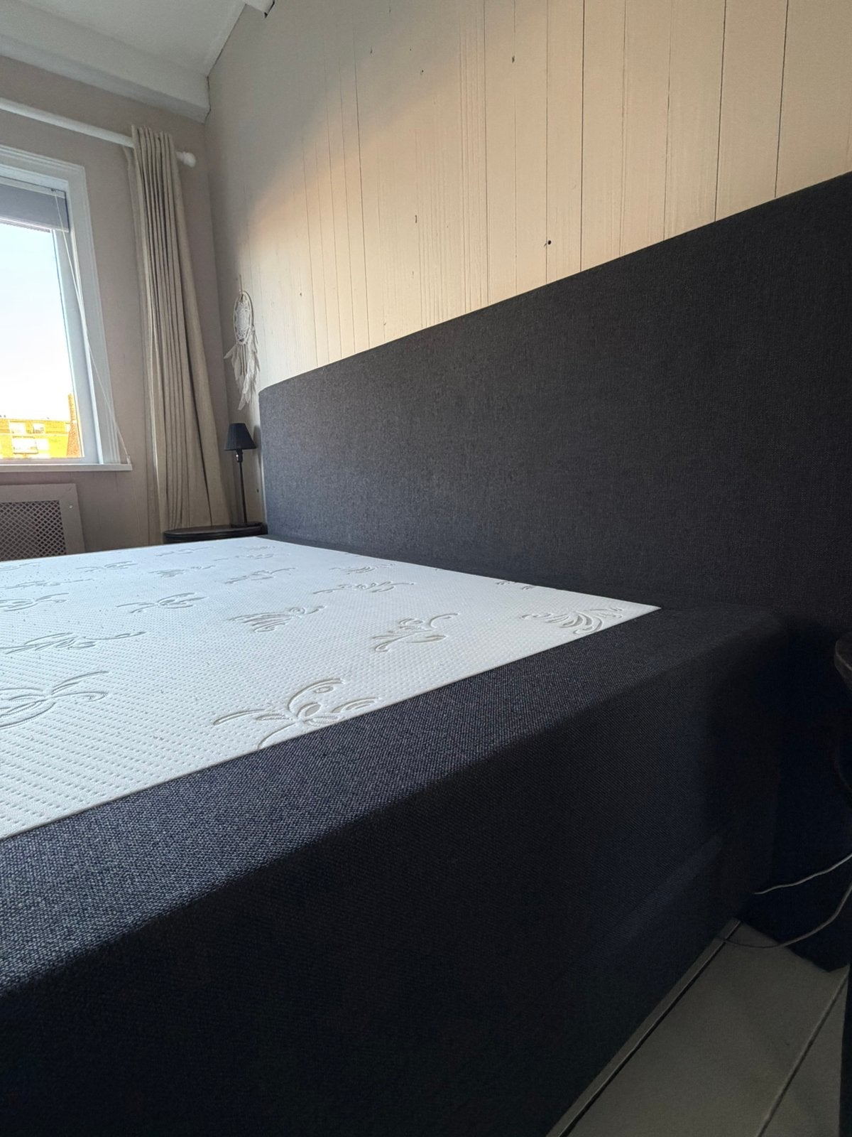 Swiss Sense Boxspring 180x200cm, Ophalen, Gebruikt, Zwart, Tweepersoons