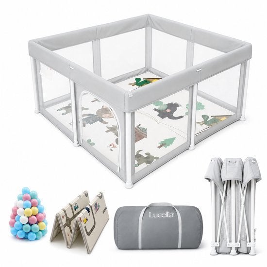 Lucellia Grondbox Baby - 125x125x70 cm - inklapbaar, Overige typen, Nieuw, Ophalen of Verzenden, Lucellia