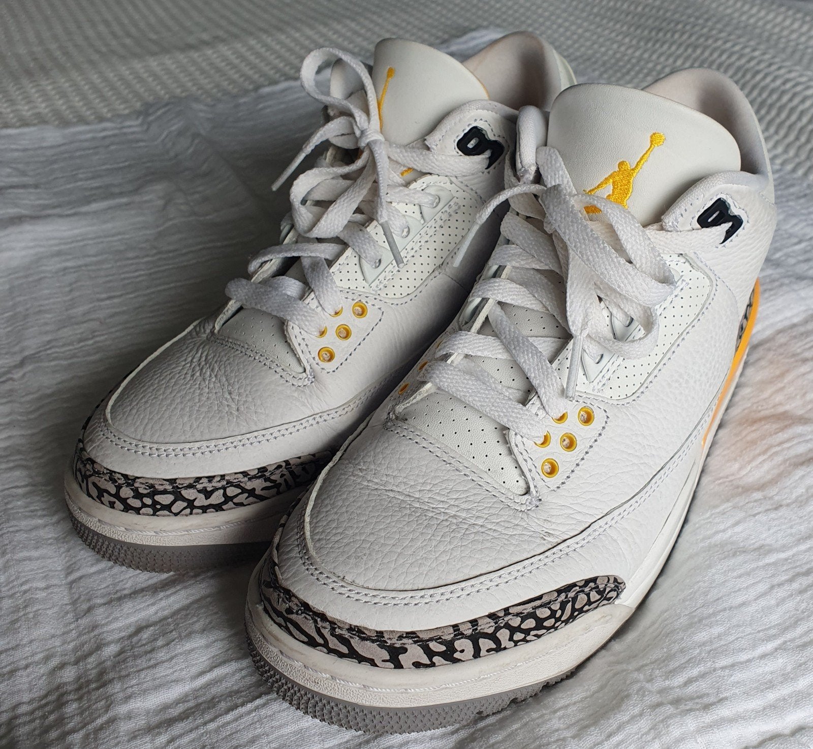 NIKE Air JORDAN 3 Retro Laser Orange MAAT 40, Nike, Ophalen of Verzenden, Gedragen