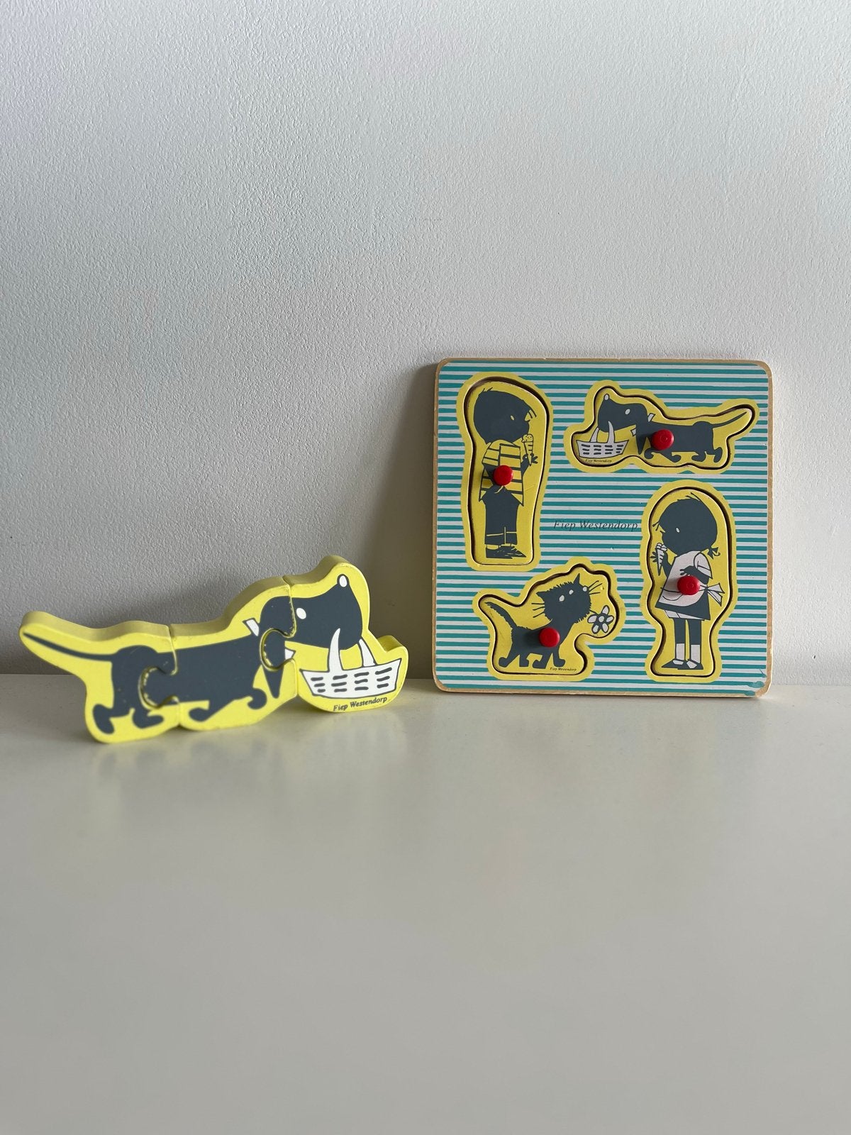 Fiep Westendorp houten puzzels, 2 tot 4 jaar, Gebruikt, Ophalen of Verzenden, Van hout