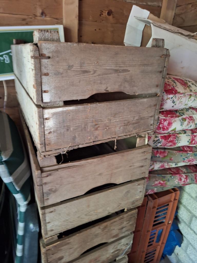 retro veilingkisten, Huis en Inrichting, Woonaccessoires | Kisten, Ophalen of Verzenden, 50 tot 100 cm, Minder dan 50 cm, Minder dan 50 cm