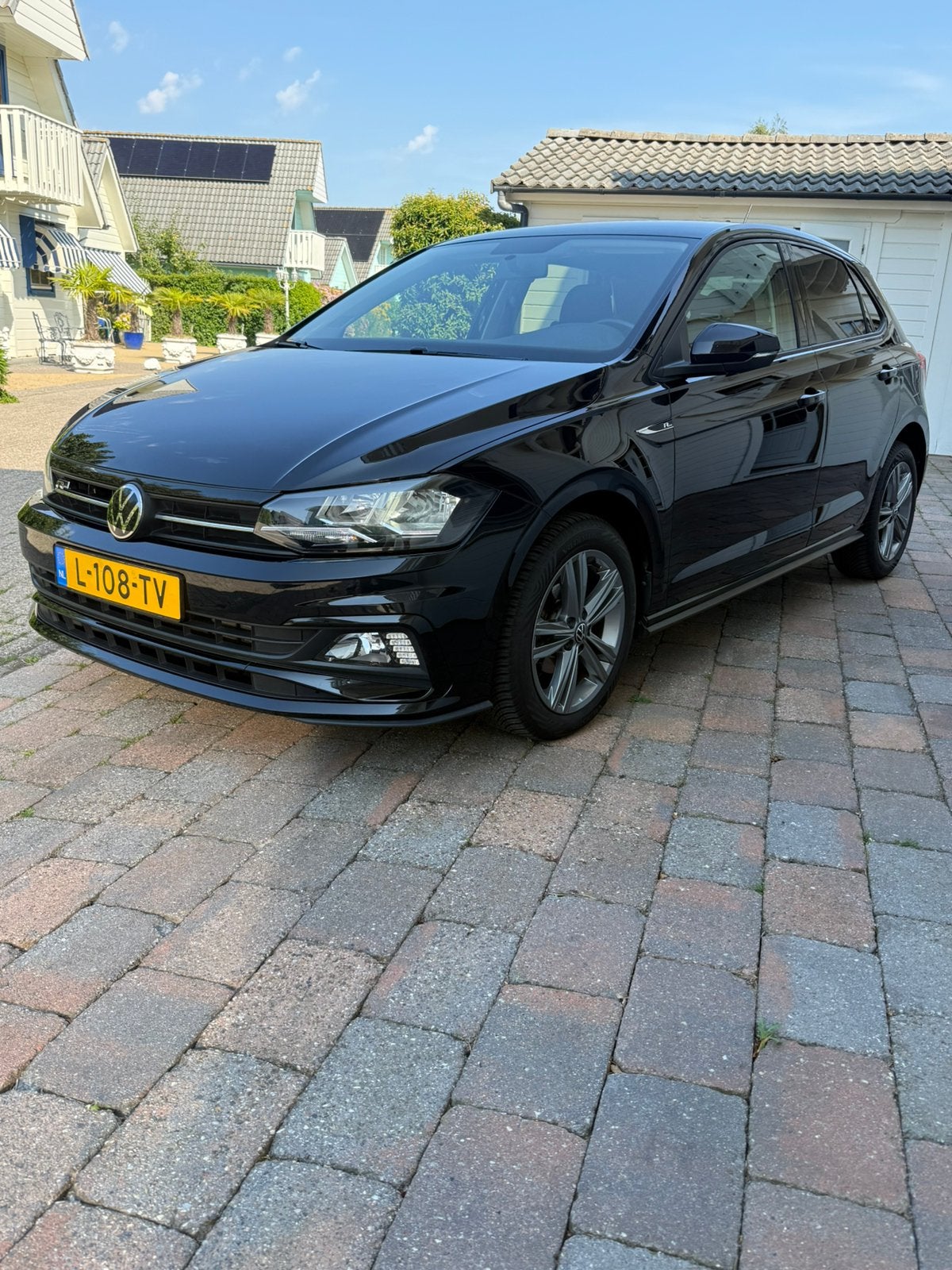 Volkswagen Polo 1.0 TSI R-line 140pk 2021 Zwart, Voorwielaandrijving, Euro 5, Zwart, Origineel Nederlands
