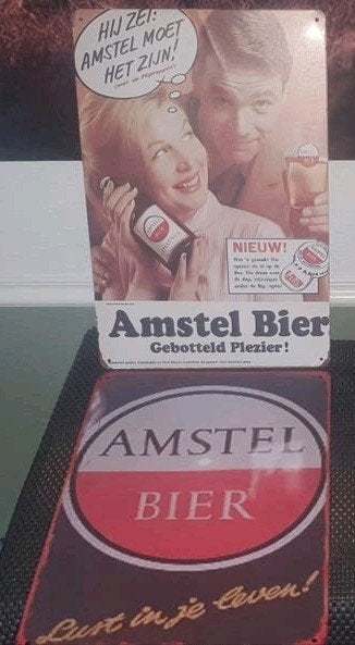 Amstel Bier wandborden €10 per stuk, Ophalen of Verzenden, Nieuw, Reclamebord, Plaat of Schild, Amstel