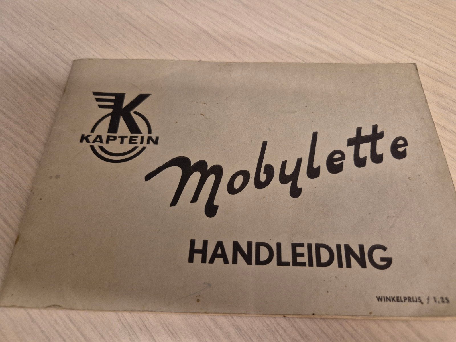 jaren 50 Nederlands Kaptein Mobylette handleiding instructie, Fietsen en Brommers, Ophalen of Verzenden, Gebruikt
